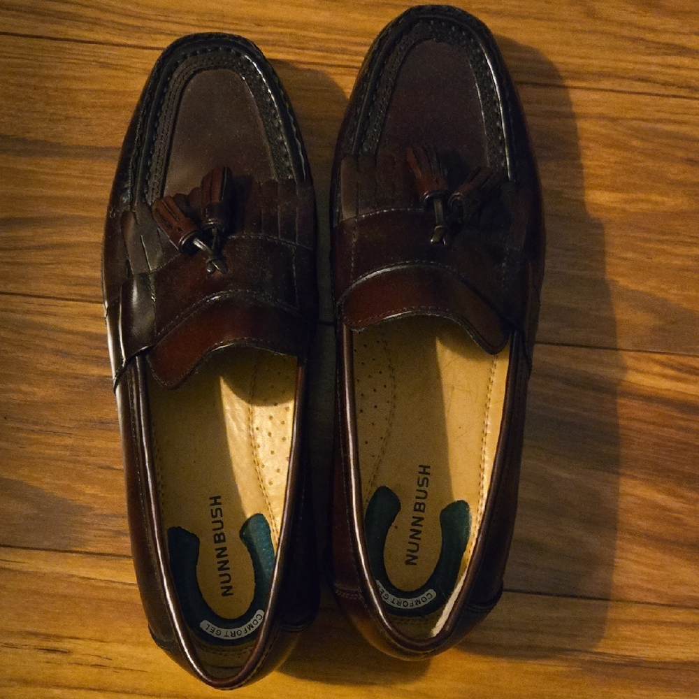Nunn Bush Men's Dark Brown Tassel Loafers BRAND NEW